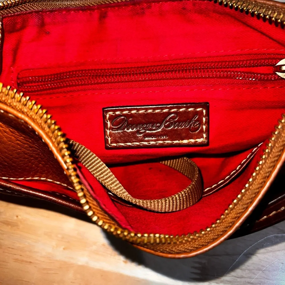Dooney & Bourke Brown Leather Crossbody Bag